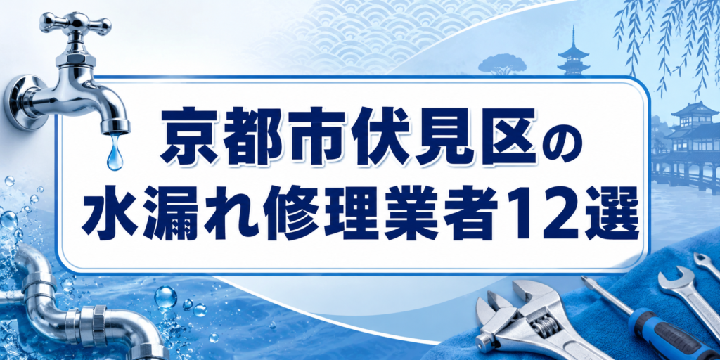 京都市伏見区の水漏れ修理業者12選